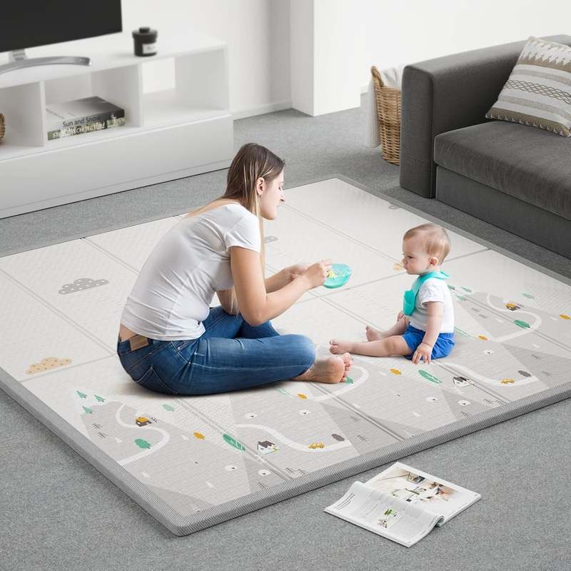 ZEEBABA Baby Play Mat (59"x59") - Kidsy