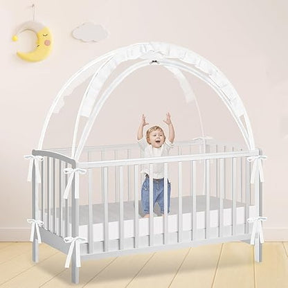 Zkaitoy Pop Up Crib Tent (White) - Kidsy