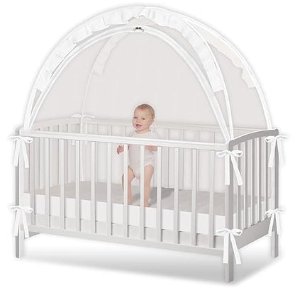 Zkaitoy Pop Up Crib Tent (White) - Kidsy