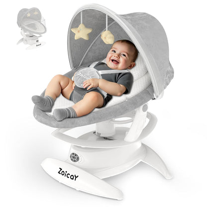 zoicay 3 - in - 1 Baby Swing for Infants with Motion Detection (White) - Kidsy