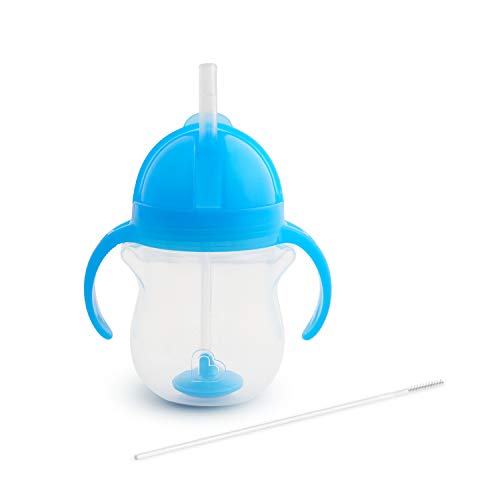 New Munchkin® Any Angle™ Weighted Straw Trainer Cup with Click Lock™ Lid (Blue)