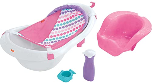 New Fisher-Price Baby To Toddler Bath 4-In-1 Sling ‘N Seat Tub (Pink)