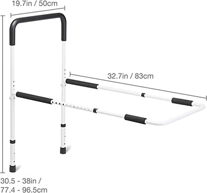 New DMI Bed Rail with Adjustable Handle Height and Tool Free Assembly