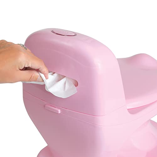 New Nuby My Real Potty Training Toilet with Flush Button (Pink)