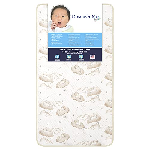 New Dream On Me Twilight 5” 2-in-1 Breathable Spring Coil Crib and Toddler Bed Mattress