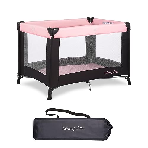 Dream On Me Nest Portable Play Yard with Carry Bag (Pink)