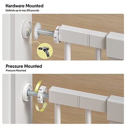 New BabyBond 27-43" Easy Install Baby Gate Safety Gate (White)