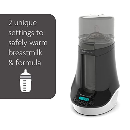 Baby Brezza Electric Baby Bottle Warmer, Breastmilk Warmer and Defroster (Black)