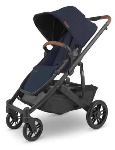 New UPPAbaby Cruz V2 Stroller Noa (Navy Carbon Frame Saddle Leather)