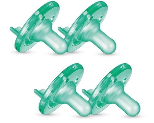 New Philips AVENT Soothie Pacifier, 0-3 Months (Green - 4pk)