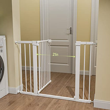 New BabyBond 27-43" Easy Install Baby Gate Safety Gate (White)