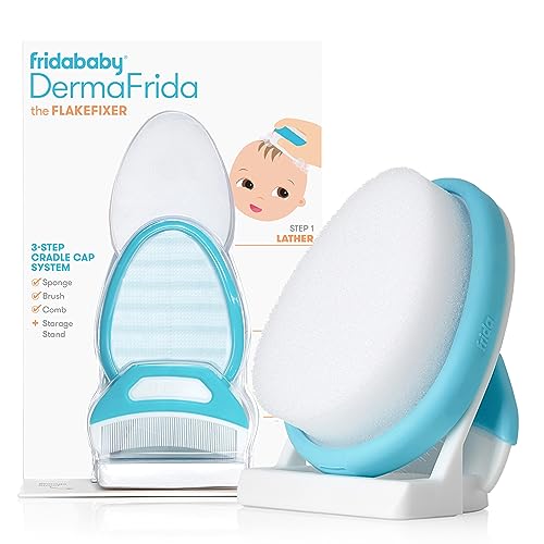 New Frida Baby The 3-Step Cradle Cap System DermaFrida The FlakeFixer