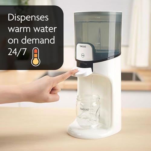 New Baby Brezza Instant Baby Bottle Warmer - Fast Water Warmer (White)