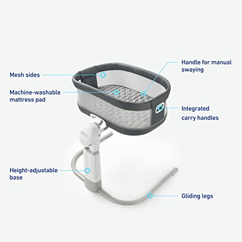 New Graco DreamMore Bedside Bassinet Deluxe (Maison)