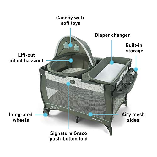 Graco Pack 'n Play Travel Dome Playard and Bassinet (Oskar)