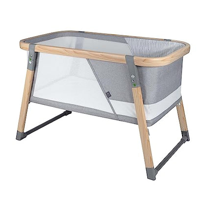 New Boppy Bassinet with Wipeable Mattress Pad and Two Mattress Covers (Gray)