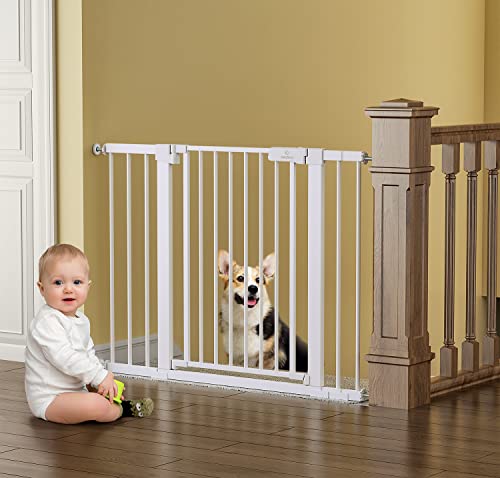 New BabyBond 27-43" Easy Install Baby Gate Safety Gate (White)