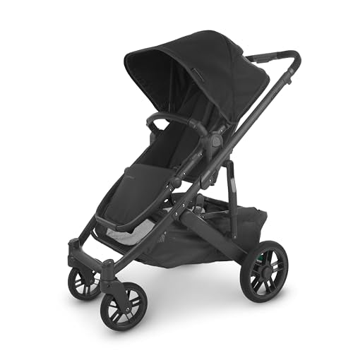 UPPAbaby Cruz V2 Stroller/Full-Featured Stroller with Travel System Capabilities (Charcoal/Carbon Frame/Black Leather)