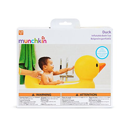 New Munchkin® Duck™ Inflatable Baby Bathtub with White Hot® Heat Alert