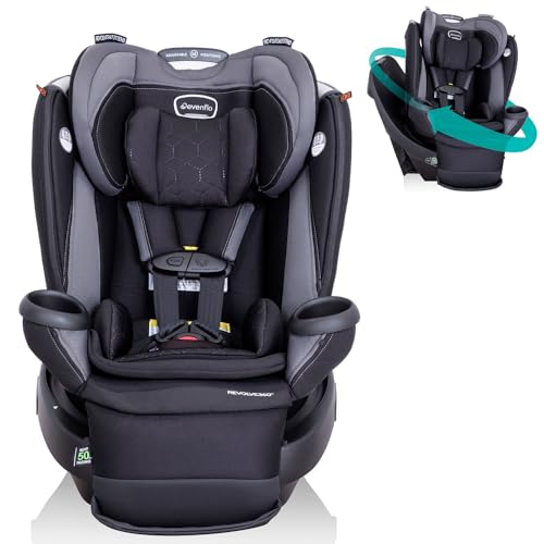 Evenflo Revolve360 Rotational Car Seat with Quick Clean Cover (Revere Gray)