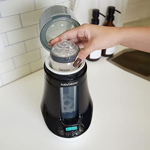 Baby Brezza Electric Baby Bottle Warmer, Breastmilk Warmer and Defroster (Black)