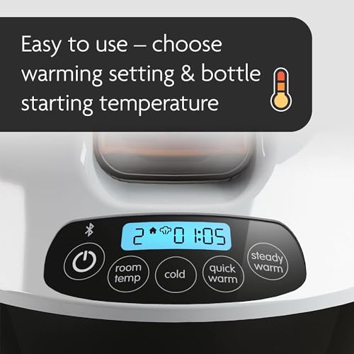 Baby Brezza Safe & Smart Electric Bottle Warmer, Wireless Bluetooth (White) (Not in Original Box)