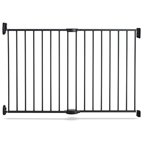 New Munchkin Push to Close Baby Gate Extends 28.5" to 45" (Dark Grey)