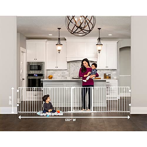New Regalo 130-Inch Super Wide Adjustable Baby Gate and Play Yard
