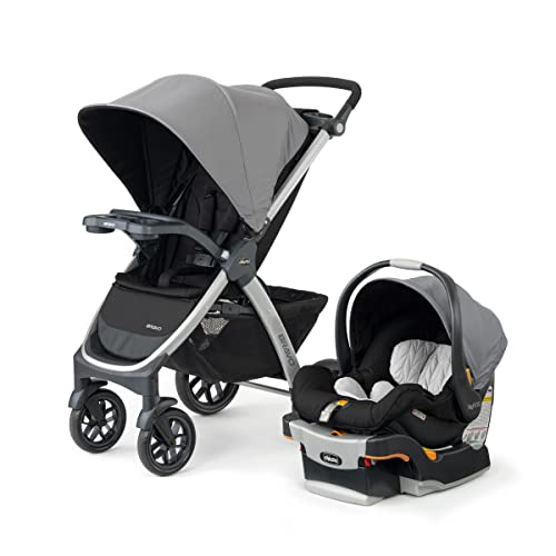 New Chicco Bravo 3-in-1 Trio Travel System with KeyFit 30 Infant Car Seat (Camden/Black)