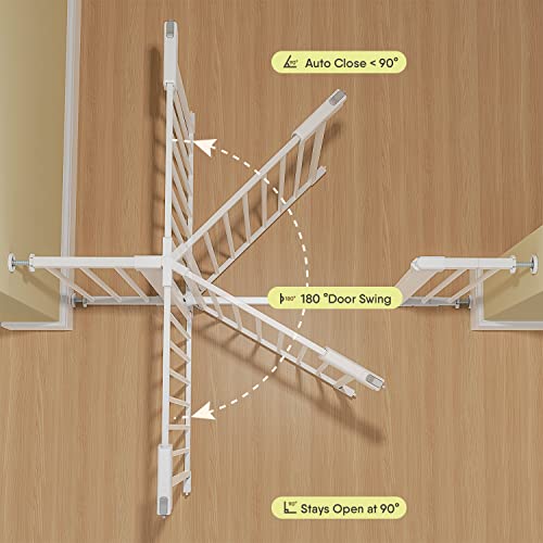 New BabyBond 27-43" Easy Install Baby Gate Safety Gate (White)