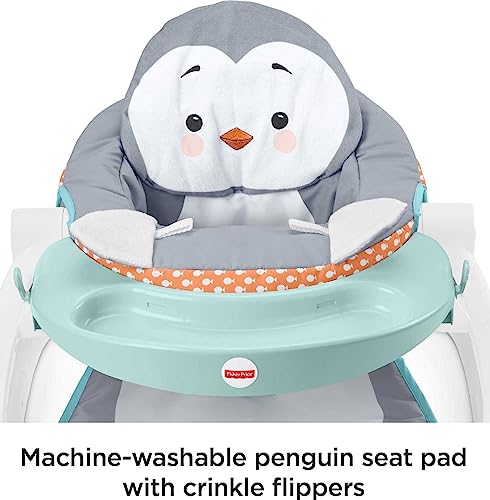 New Fisher-Price Baby Portable Baby Chair Sit-Me-Up Floor Seat (Penguin Island)