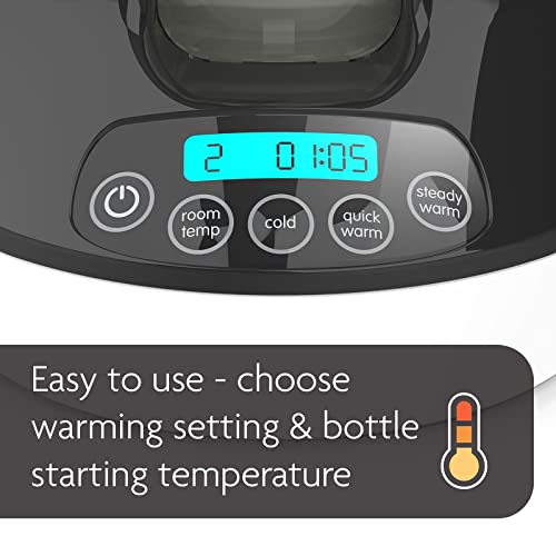 Baby Brezza Electric Baby Bottle Warmer, Breastmilk Warmer and Defroster (Black)