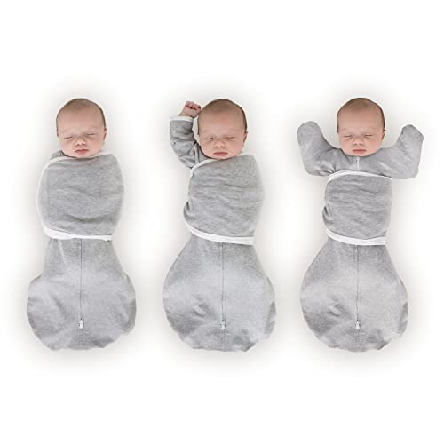 SwaddleDesigns 6 Way Omni Swaddle Sack (Heathered Gray)