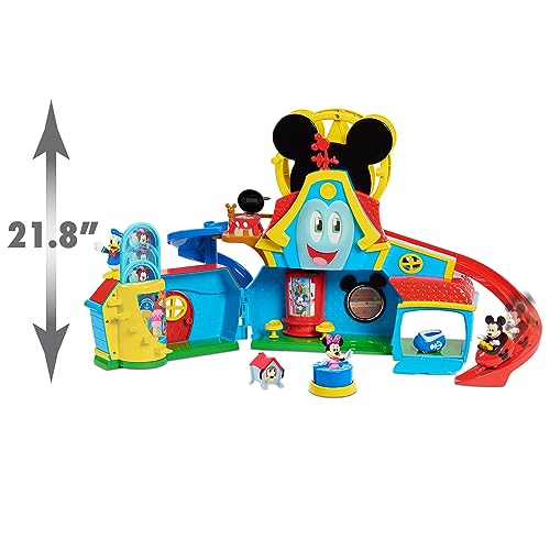 New Disney Junior Mickey Mouse Funny the Funhouse 13 Piece Lights and Sounds Playset