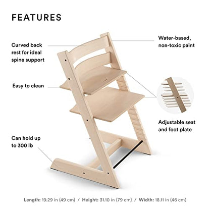 New Stokke Tripp Trapp Chair Classic Design (Natural)