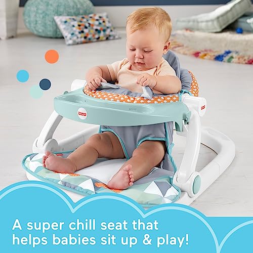 New Fisher-Price Baby Portable Baby Chair Sit-Me-Up Floor Seat (Penguin Island)