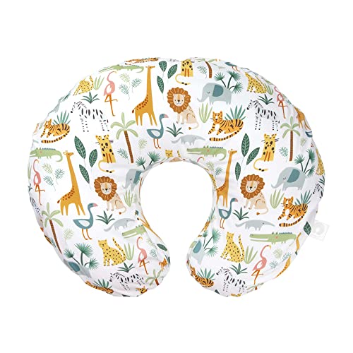 New Boppy Nursing Pillow Original Support with Washable Cover (Colorful Wildlife)