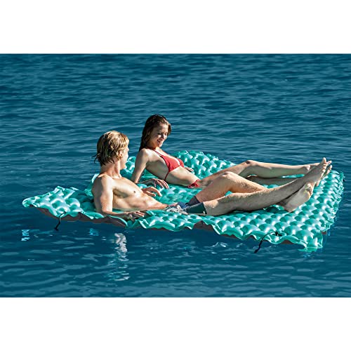 New Intex Giant Inflatable Floating Water Pool Lake Mat Platform Pad (Teal)