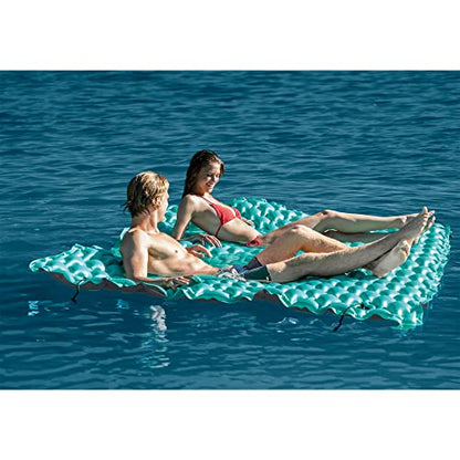 New Intex Giant Inflatable Floating Water Pool Lake Mat Platform Pad (Teal)