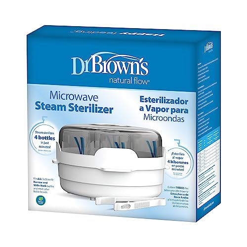 New Dr. Brown's Microwave Steam Sterilizer for Baby Bottles