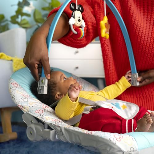 New Bright Starts Disney Baby Mickey Mouse Rocker Bouncer & Seat (Original Bestie)