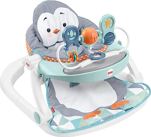 New Fisher-Price Baby Portable Baby Chair Sit-Me-Up Floor Seat (Penguin Island)