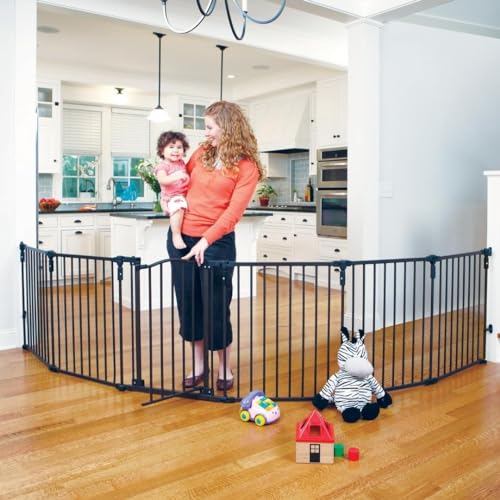 New Toddleroo by North States 3-in-1 Arched 6 Panel Baby Gate 151" Wide