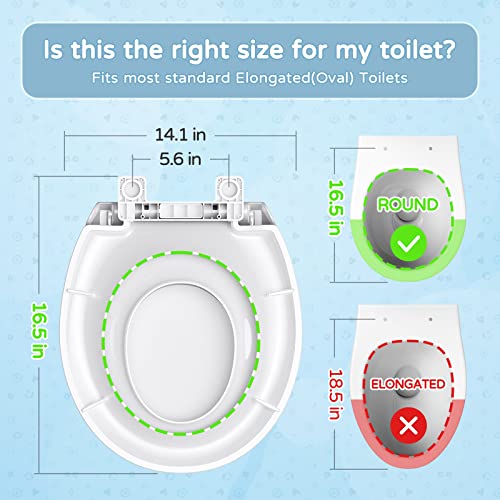 New YASFEL Toilet Seat with Toddler Seat Built in - Potty Training Seat