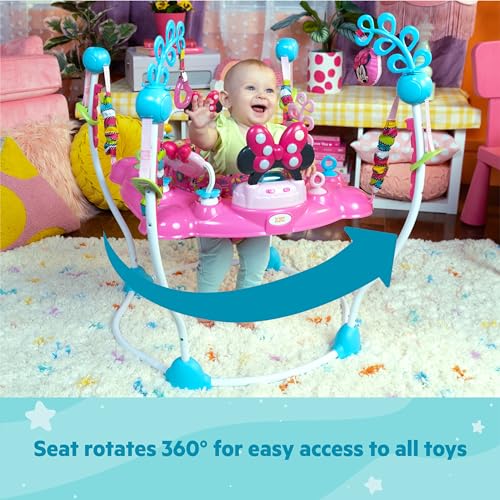 Bright Starts Disney Baby Minnie Mouse PeekABoo Baby Activity Center (Pink/Blue)