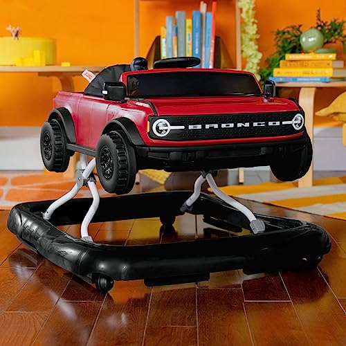 New Bright Starts Ford Bronco 4-in-1 Red Baby Activity Center & Push Walker