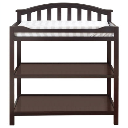 3 Piece Crib Changing Station 6 Drawer Dresser Nursery Furniture Set (Espresso)