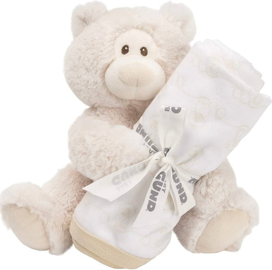 New GUND Baby Philbin Teddy Bear Lovey Plush with Blanket Gift Set