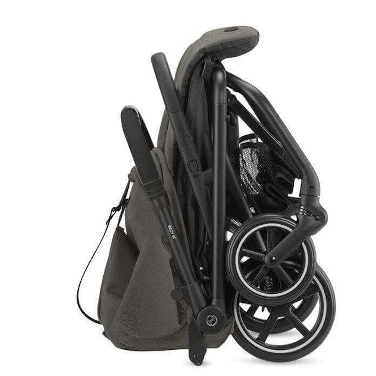 CYBEX Eezy S + 2 Soho Grey Travel Strollers 360 Degree Twist