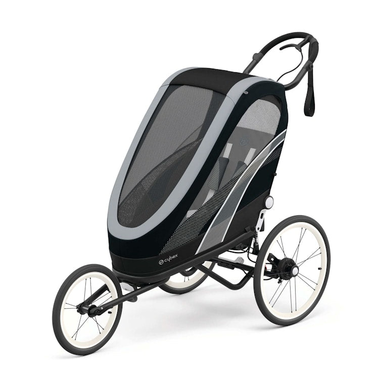 CYBEX ZENO Multisport Running Trailer Frame with Seat Pack in All Black